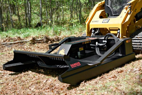 Heavy-duty open front skid steer rotary cutter