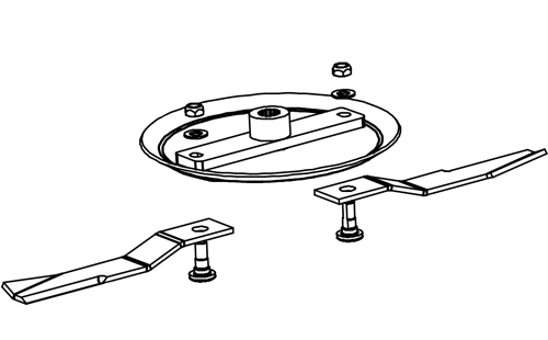 Closed front/heavy-duty blade carrier